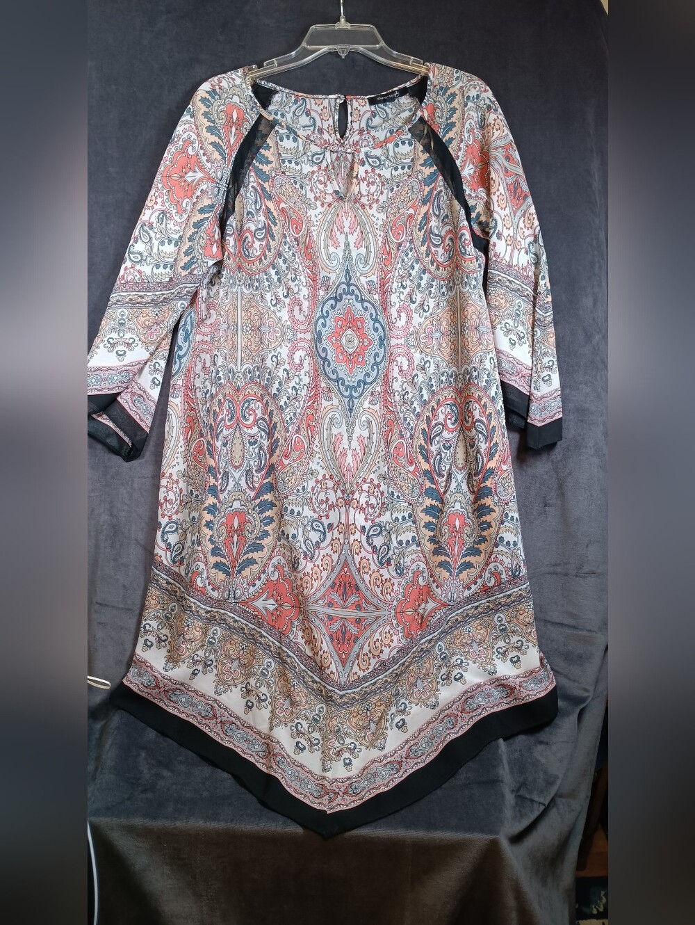 Bohemian Paisley Midi Dress - Multicolor